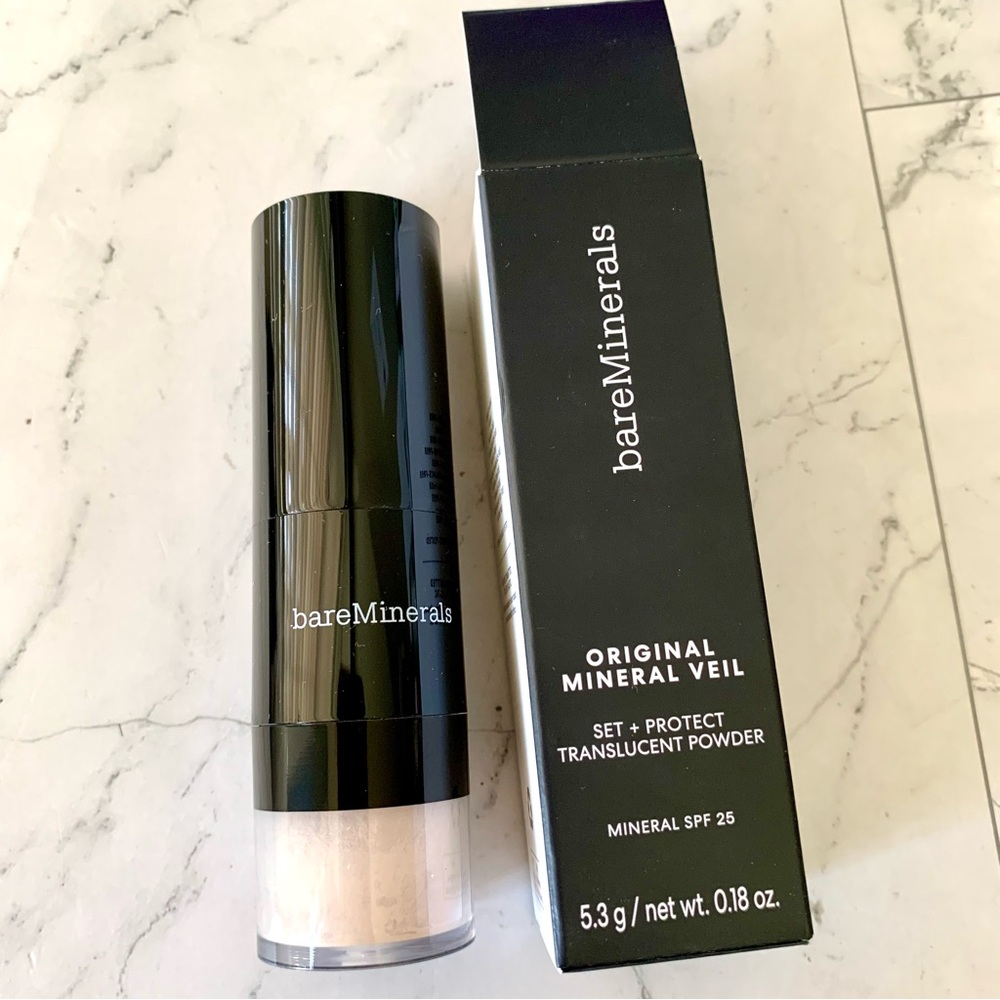 BAREMINERALS ORIGINAL Mineral Veil Set + Protect Brush Mineral SPF 25 PA++